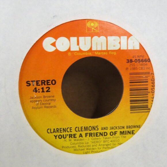 Lot of 7 Assorted Bruce Springsteen Clarence Clemons 45 RPM Vinyl Singles - Picture 4 of 8